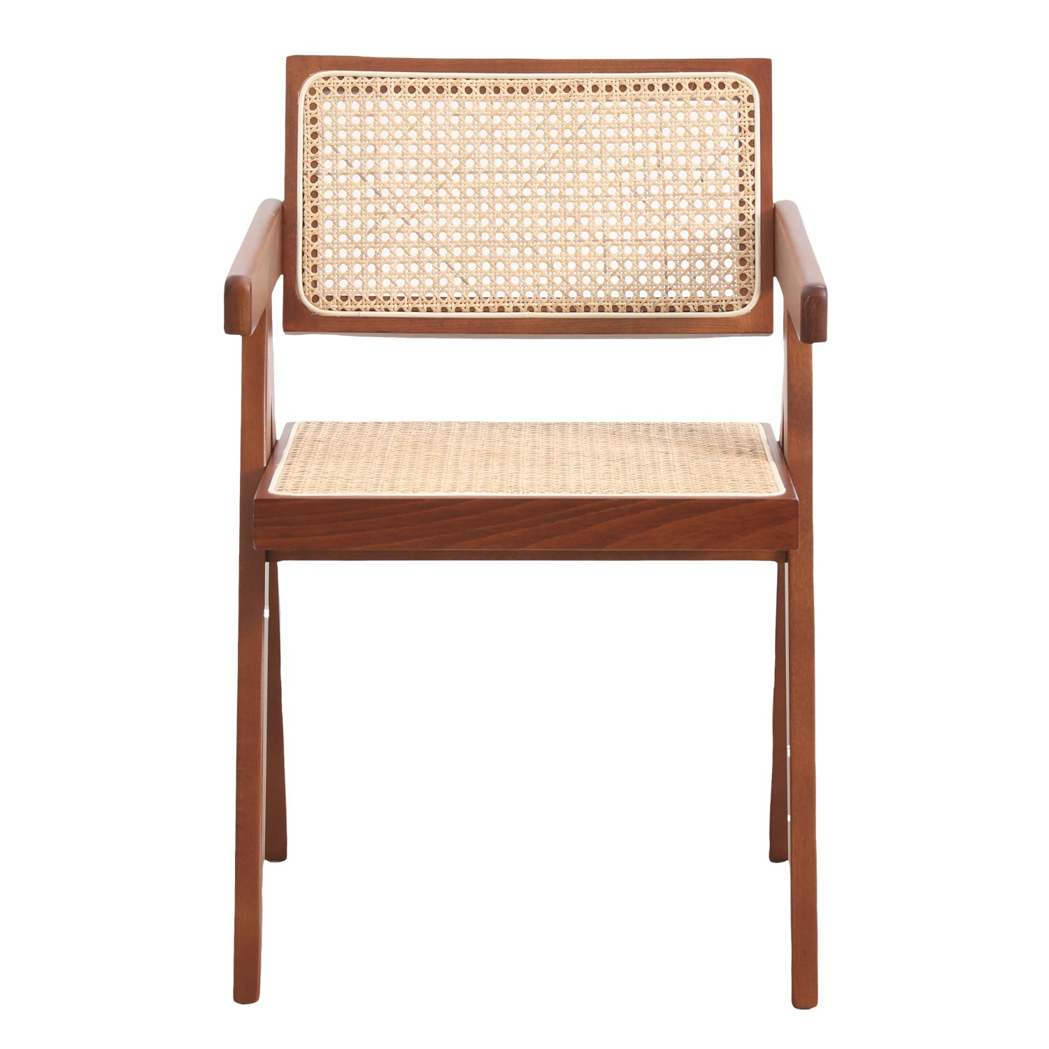 Replica Chandigarh Stuhl mit Armlehnen von Designer Pierre Jeanneret 