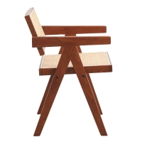 Replica Chandigarh Stuhl mit Armlehnen von Designer Pierre Jeanneret 