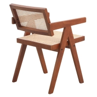 Replica della sedia Chandigarh con braccioli del designer Pierre Jeanneret 