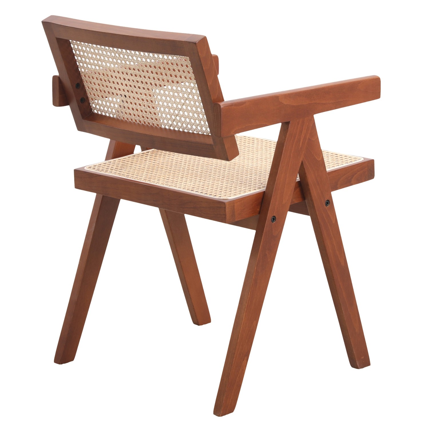Replica Chandigarh stoel met armen door ontwerper Pierre Jeanneret 