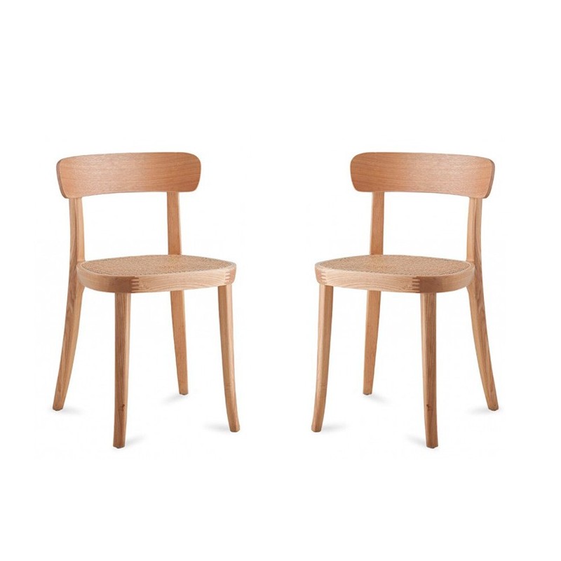 PACK 2 SEDIA TOUR IN LEGNO DI FRASSINO