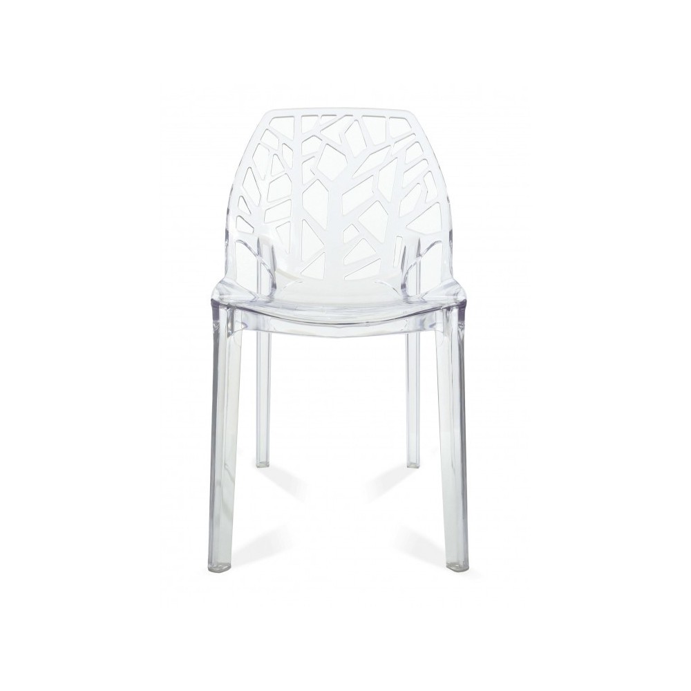 PACK 4 TRANSPARENT VEGTAL CHAIRS