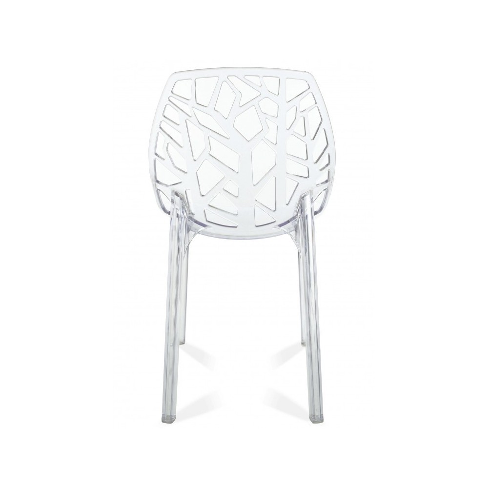 PACK 4 TRANSPARENT VEGTAL CHAIRS