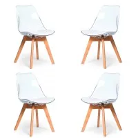 PACK 4 SILLAS VERONA TRANSPARENTE