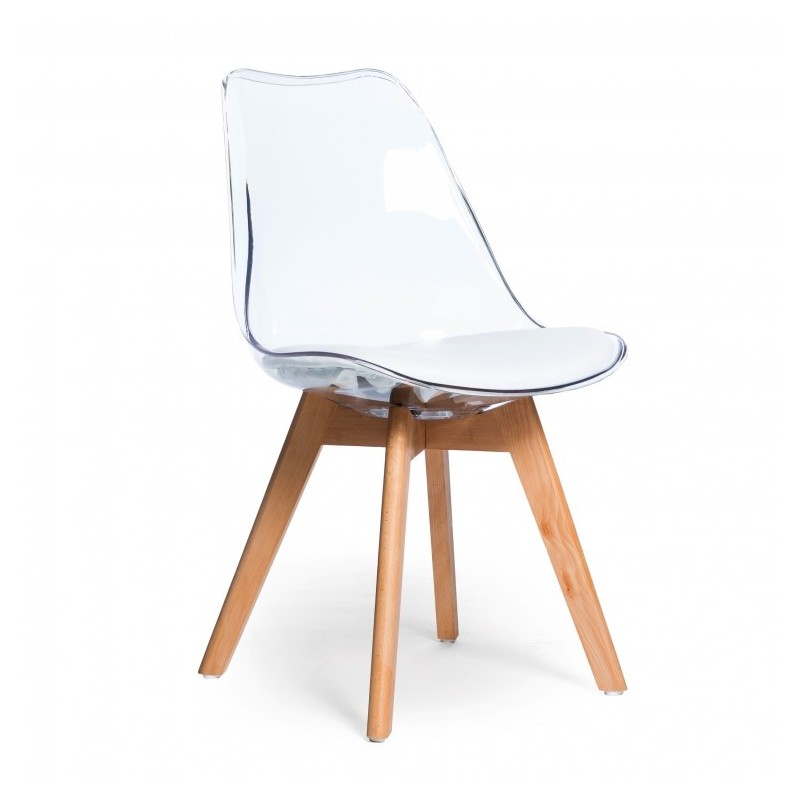 PAKKET 4 TRANSPARANTE VERONA STOELEN