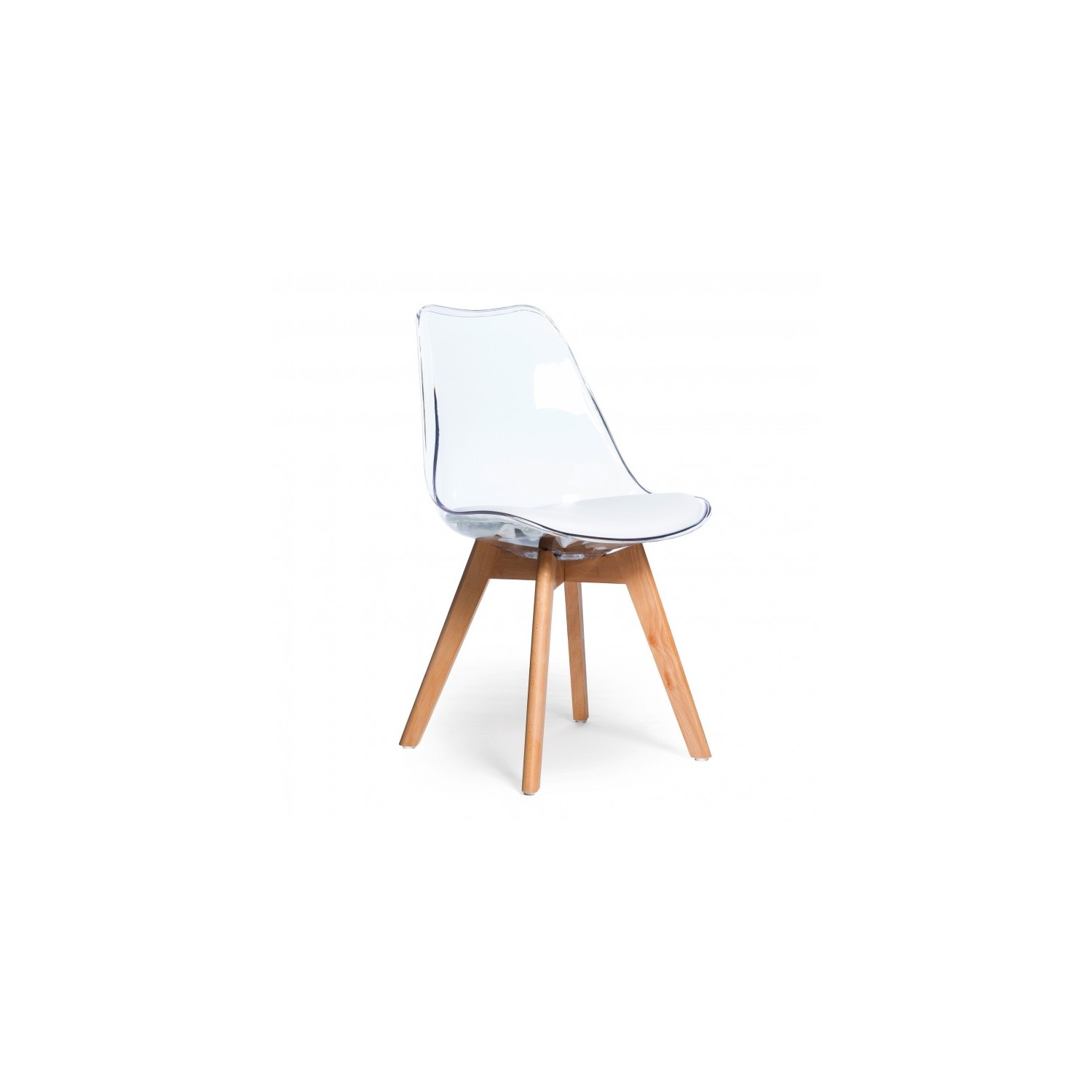 PACK 4 CHAISES VERONA TRANSPARENTES
