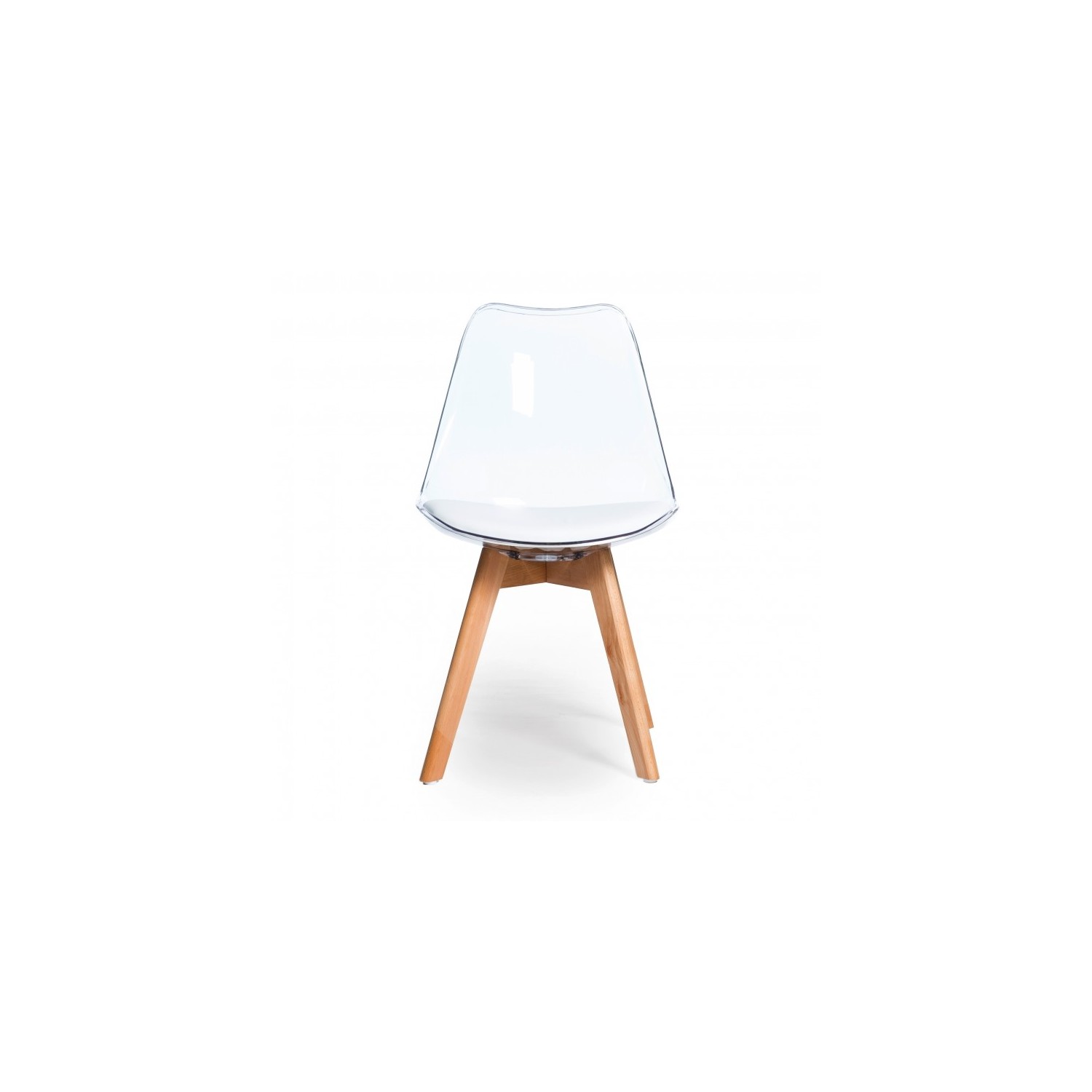 PACK 4 CHAISES VERONA TRANSPARENTES