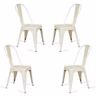 PAKET 4 MATT-BISTROSTÜHLE