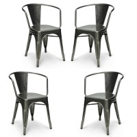 PACK 4 BISTRO ARMS CHAIRS