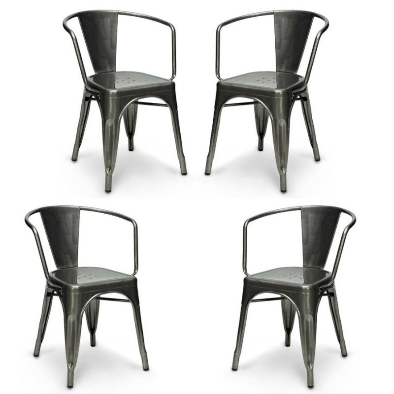 PACK 4 CHAISES BISTRO