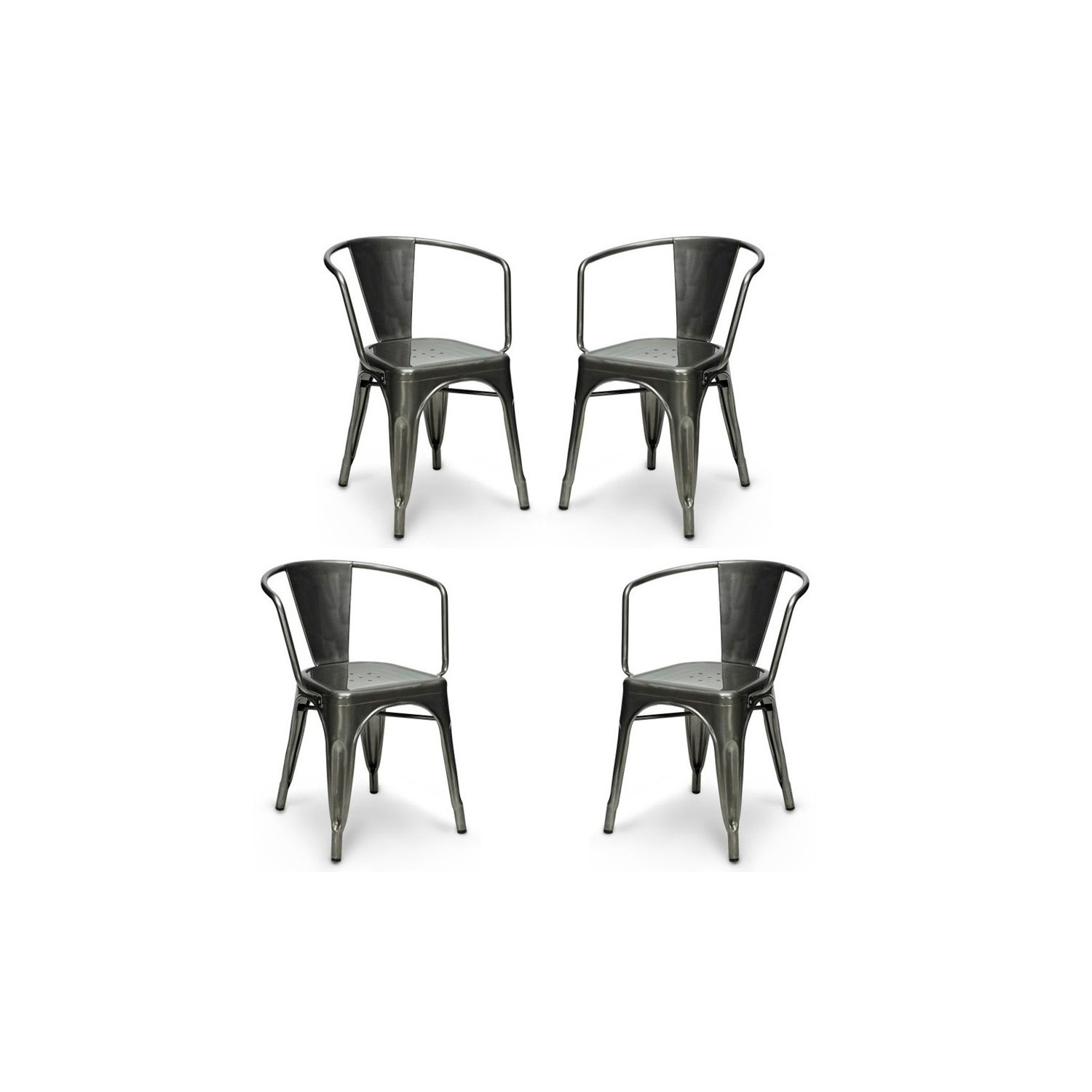 PAKET 4 BISTRO-ARMSTÜHLE