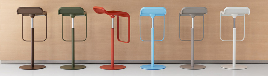 Adjustable stools for different spaces